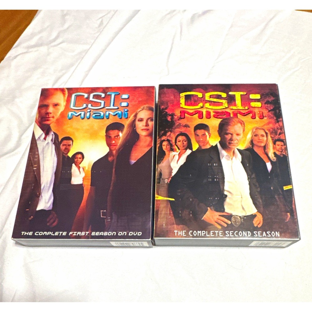 Paramount CSI: Miami Seasons 1-2 DVD Box Set David Caruso NR Commentary